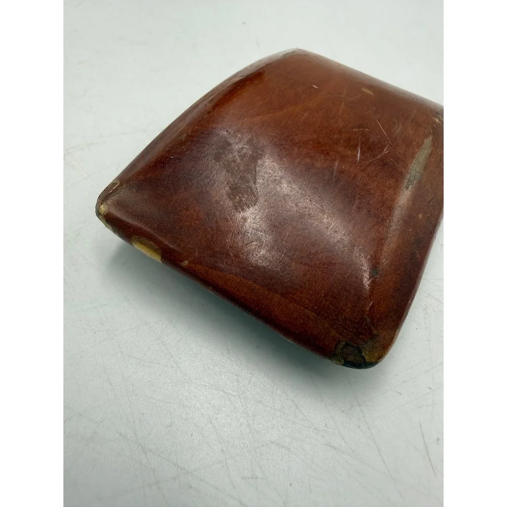 Vintage Handmade Wood Belt Buckle Rectangular Rustic Western Brown Boho‎